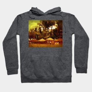 Resort Beach Scene Hoodie